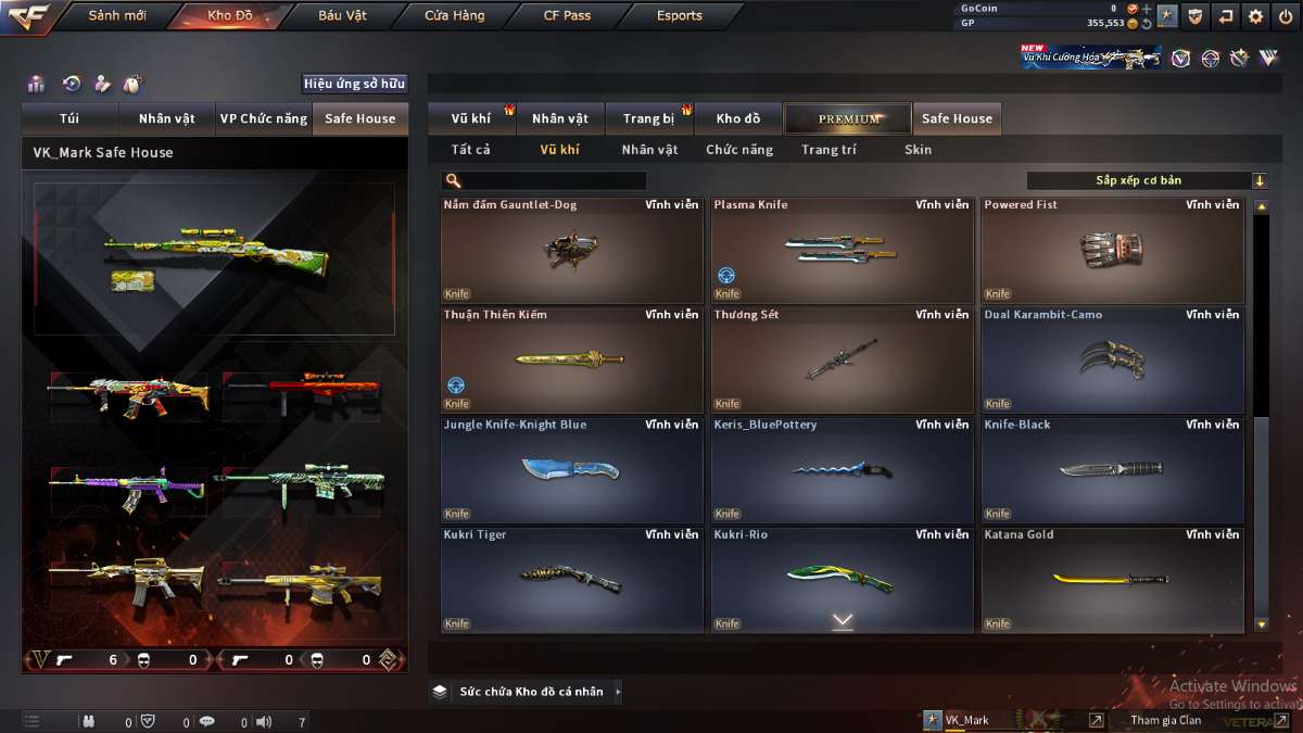 shop acc cf uy tin gia re